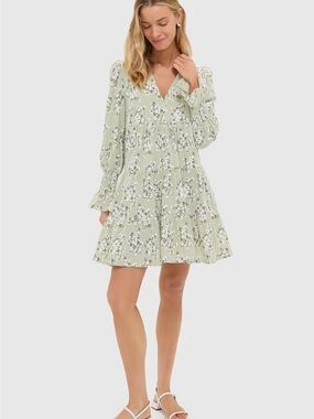 Pomander Place Green Ditsy Floral Kenzo Dress | Tuckernuck | Size L